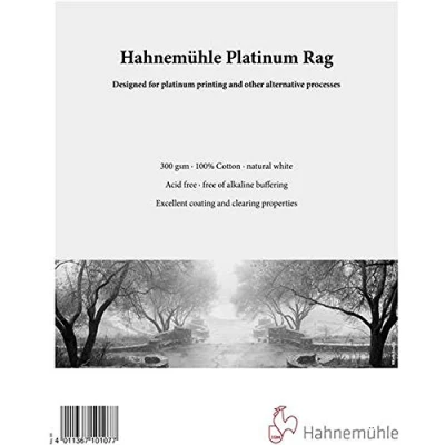 Image of Hahnemühle platinum Rag 8 x 10 inches 25 sheets for and alternative processes
