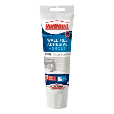 Image of UniBond Ultraforce Wall Tile Adhesive &amp; Grout White