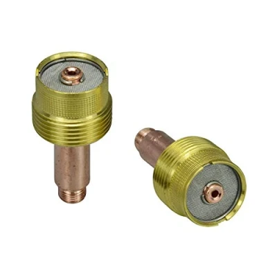 Image of RIVERWELD Large Diameter Jumbo TIG Gas Lens Collet Bodies 45V64 Fit SR WP 17 18 26 Welding Torch 2pk