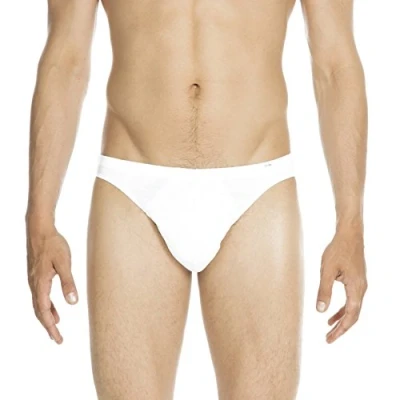 Image of HOM, Mens, Premium Cotton Micro Briefs, White, S