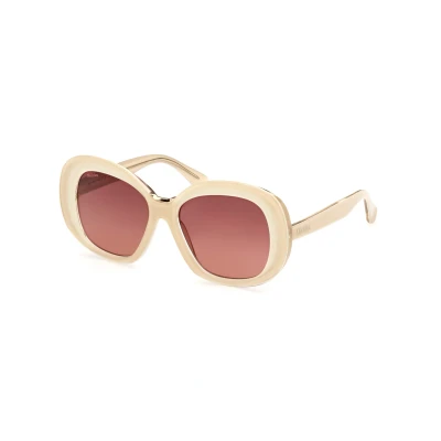 Image of Max Mara Sunglasses, Women&#039;s, Size: 55, Ivory