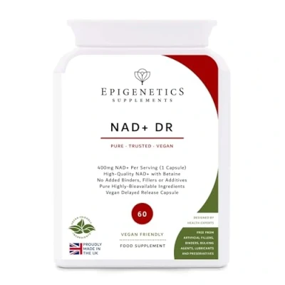 Image of NAD+ DR 485mg Nicotinamide Adenine Dinucleotide + 100mg Betaine Natural Energy More Efficient Than NMN 60 Vegan Capsules UK Made (2 Month Supply)