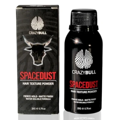 Image of Hair Styling Texturizing Powder Strong Hold &amp; Natural Matte Finish Volumizer for All Types Space Dust Volumizing Products by Crazy Bull 20 grams