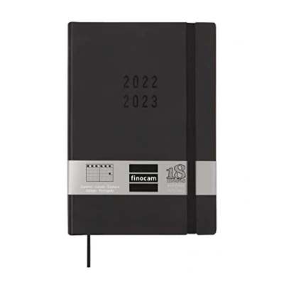 Image of Finocam Planner 2022 2023 Mara 18 Months Week to View July December (18 Months) Black