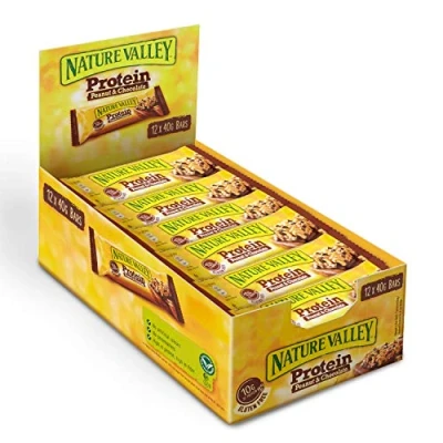 Image of Nature Valley Protein Peanut &amp; Chocolate Gluten Free Cereal Bars 12 x 40g