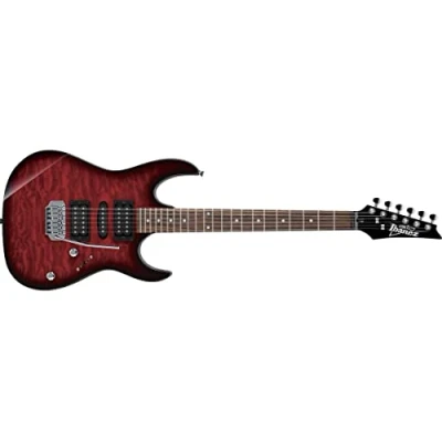 Image of Ibanez Gio RG Series GRX70QA TRB Electric Guitar Transparent Red Burst