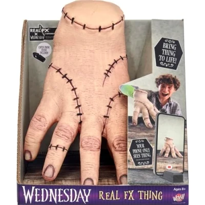 Image of Lansay Wednesday The Thing Special Effects Hand Interactive Toy Movie Characters Suitable for Ages 8 and Above
