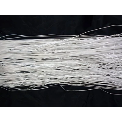 Image of White Lametta Tinsel Strands Icicles Christmas Tree Decoration