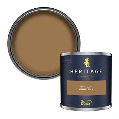 Image of Dulux Trade Heritage Velvet Matt Emulsion Masters Gold (5 Litres)