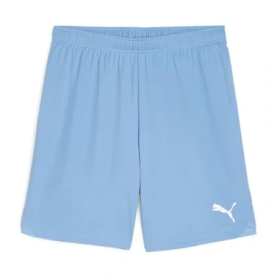Image of Puma Teamgoal JR Unisex Sports shorts for kids, Size: 7 8y, Team light blue/white