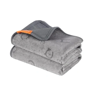 Image of Feandrea Reusable Dog Training Pads, 2 Pack, Washable Puppy 122 x 91 cm, L, Waterproof Pee Pads Pet Mat, Leakproof, Non Slip, Super Absorbent, for Dogs, Cats, Rabbits, Dove Grey PTD003G01