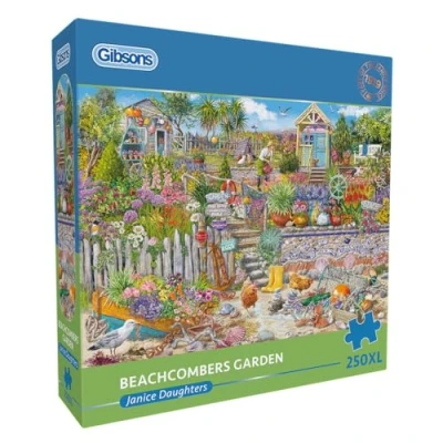 Image of Gibsons Beachcomber&#039;s Garden 250XL Piece Jigsaw Puzzle Beautiful Colourful Extra Large for Adults Sustainable Premium 100% Recycled Board Great Gift Games