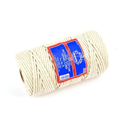 Image of No.5 (5mm) Everlasto Natural Cotton Piping Cord Spool 0.5KG 1KG (1KG SPOOL)