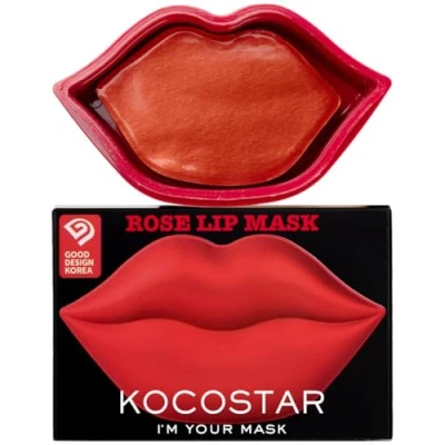 Image of Kocostar Rose Lip Mask 20PC Pot Masks for Dry Lips and Plumping