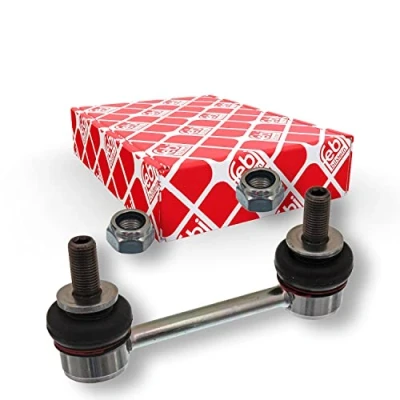 Image of 4880248010 Anti roll bar link FEBI BILSTEIN 48211 140mm M12 x 1,25 with nuts Steel LEXUS: RX III, GS IV, TOYOTA: Alphard / Vellfire III
