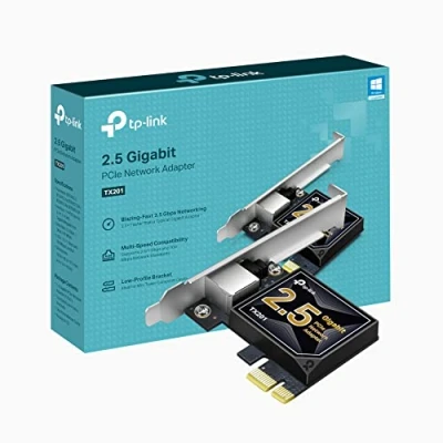Image of TP Link 2.5 Gigabit PCI Express Network Adapter, Low Profile and Full Height Brackets, Supports Windows 11/10/8.1/8/7, Servers RS 2022/2019/2016/2012 R2/2012/2008 R2, Linux (TX201)