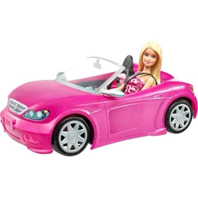 Image of Drive into Imagination with Barbie Doll and her Glam Convertible Car!, DJR55