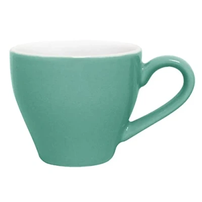 Image of Olympia Cafe Espresso Cups Aqua 100Ml 35Oz Porcelain Coffee Milk Jugs 12pc