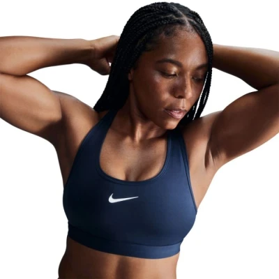 Image of Nike Performance BRA Medium support sports bra, Women&#039;s, Size: XL, Armory navy/white