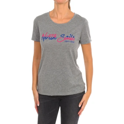 Image of North Sails Womenss short sleeve t shirt 9024310 Grey Size Small