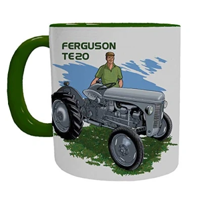 Image of Ferguson TE20 Tractor Mug Grey Fergie Mugs