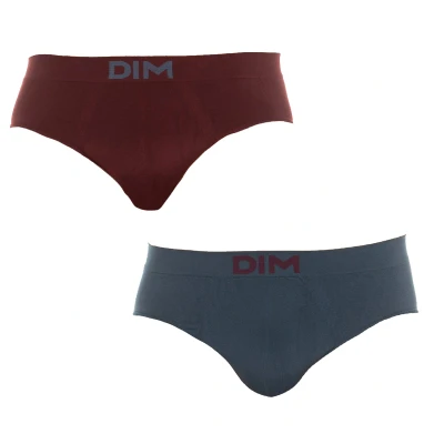 Image of UNNO Men&#039;s Sin Costuras Slip Pack X2 Dim Basic Full Slip, Black (Azul Océanique/Negro 5WL), Medium (Manufacturer size: 6)