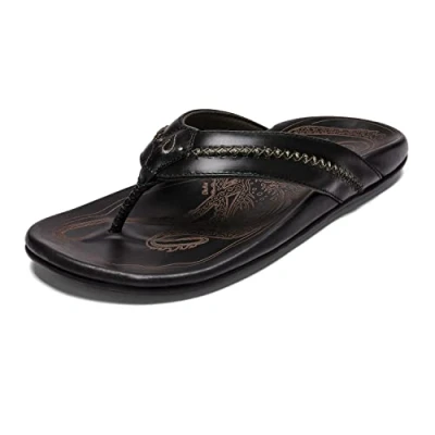 Image of OluKai Mea Ola Mens, Dark Java/Dark Java, 8 Uk,