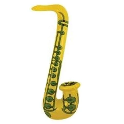 Image of Henbrandt Inflatable Blow Up Saxophone in Party Accessory 55 cm