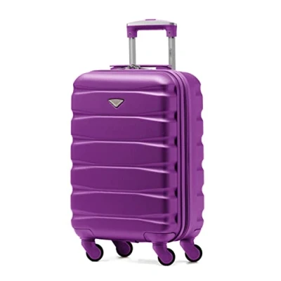 Image of Flight Knight Lightweight 4 Wheel ABS Hard Case Small Suitcase Approved for Over 100 Airlines Including easyJet, British Airways, Ryanair, Jet2, Emirates &amp; Many More Carry On 55x35x20cm