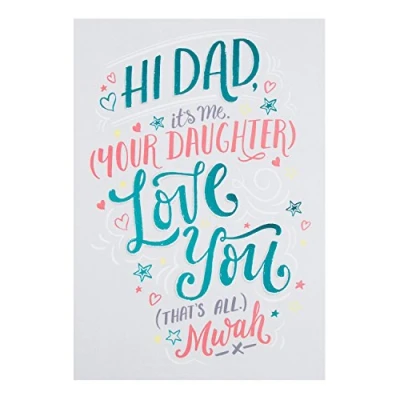 Image of Father&#039;s Day Card From Daughter by Hallmark Love You For Dad Medium