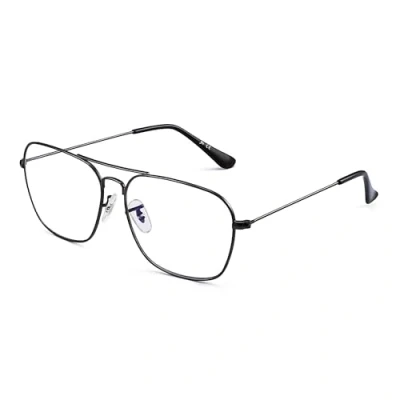 Image of JM Blue Light Blocking Gaming Glasses Square UV400 Protection Metal Computer Eyeglasses Anti Glare Eye Strain Men Women