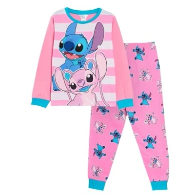Image of Disney Girls Lilo &amp; Stitch Pyjamas 7 8 Years Multi