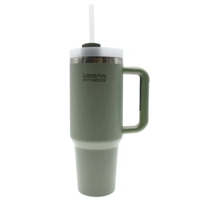 Image of Urban Fitness VitalSip Bottle, Cold Hot Drink Travel Mug,1.2L Water Bottle with Handle, Tumbler Cup, BPA Free, Stylish Modern Design, Sage Green