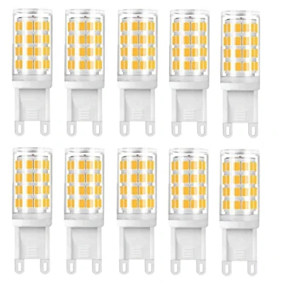Image of Aiwerttes G9 LED Bulb 4W/400LM, 40 50W Halogen Bulbs Equivalent, Warm White 3000K, 360 Beam Angle, 220 240V, 10 Pack [Energy Class A+]