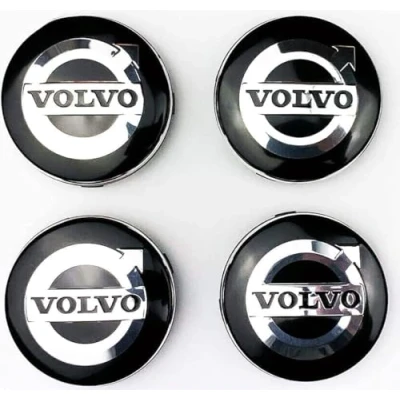 Image of lvjiena 4pcs Car Wheel Centre Hub Caps for 60mm Volvo V40 V60 V90 S60 S40 V70 XC70 XC60 XC90, Anti Rust Rims Protectors Exterior Decoration Accessories