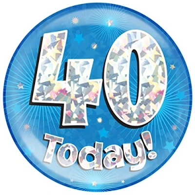 Image of Oak Tree Birthday Badge, Blue