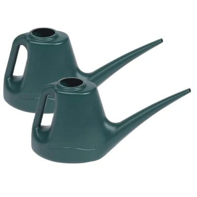 Image of Zopper Watering Can 1 Litre Lightweight Pot Small Indoor &amp; Outdoor Plant For Garden Plants, Flowers, Hanging Plants Green 2Pk