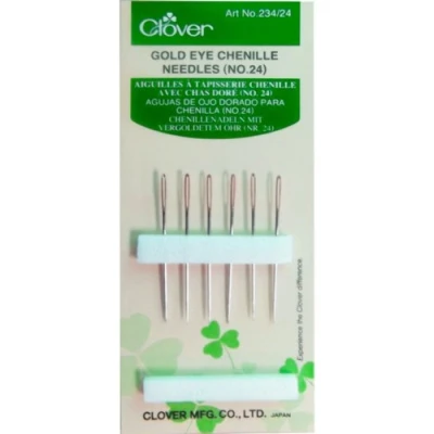 Image of Clover Gold Eye Chenille Needles No. 24, Size 6/Pkg