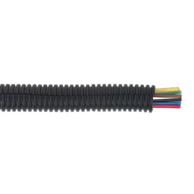 Image of Sealey Convoluted Cable Sleeving Split Ø12 16mm 100m