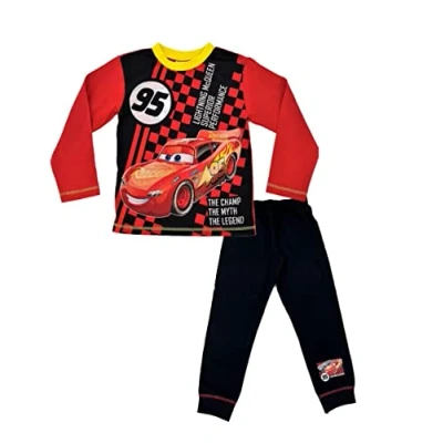 Image of Disney Cars Boys 2 Piece Pyjama Set 7 8 Years Multicoloured