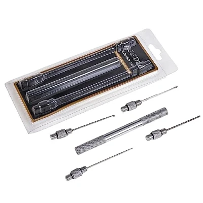 Image of Hyclam Fishing Baiting Needle Set Of Portable Stainless Steel Carp Baits Rigging Tools Drill