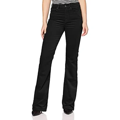 Image of 7 For All Mankind Women&#039;s Late Night Love Tee Bootcut Jeans, Black (Black NJ), W23/L33 (Size: 23)