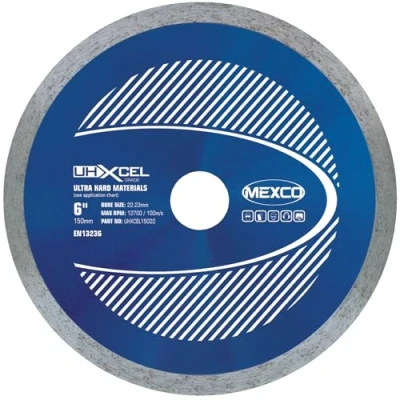 Image of Mexco UHXCEL Ultra Hard Materials Diamond Blade 150 x 22mm