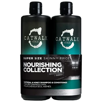 Image of Tigi Catwalk Oatmeal and Honey Shampoo Conditioner Twin Pack, 2 x 750 ml