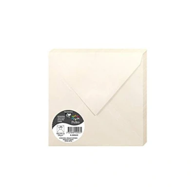 Image of Clairefontaine Ref 50043C Pollen Iridescent Envelopes (Pack of 25) 165 x 165mm in Size, 120gsm Paper, Suitable for Use with Inkjet or Laser Printers Cream