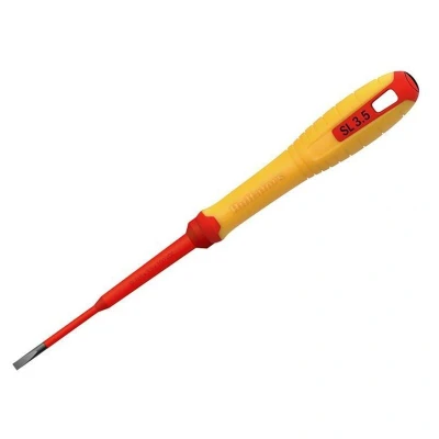 Image of Hultafors VDE Slotted Screwdriver 3.5 X 100mm