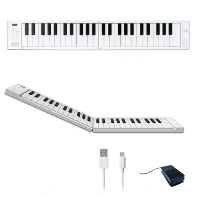 Image of Blackstar BA203012 Carry on Folding Piano 49 Keys Portable Keyboard USB MIDI Controller with Built in Rechargeable Battery