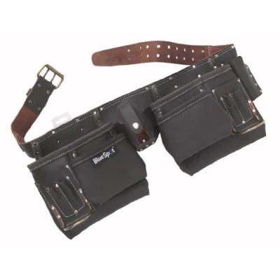 Image of Blue Spot 16335 Deluxe Oil Tanned Leather Double Tool Belt