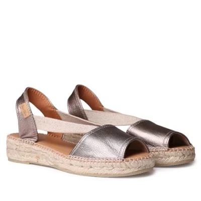Image of Toni Pons ETNA Espadrille for Women in Smooth Shades made of leather., bronze, 5 UK