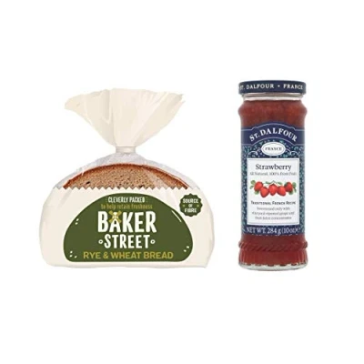 Image of Baker Street Rye Wheat Bread 1 Pc. (500g) &amp; St. Dalfour Strawberry Spread Pack of (284g)